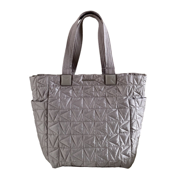 Michael Kors Winnie Large Quilted Tote Bag Handbag Pearl Grey Nwt $398 - Picture 1 of 9